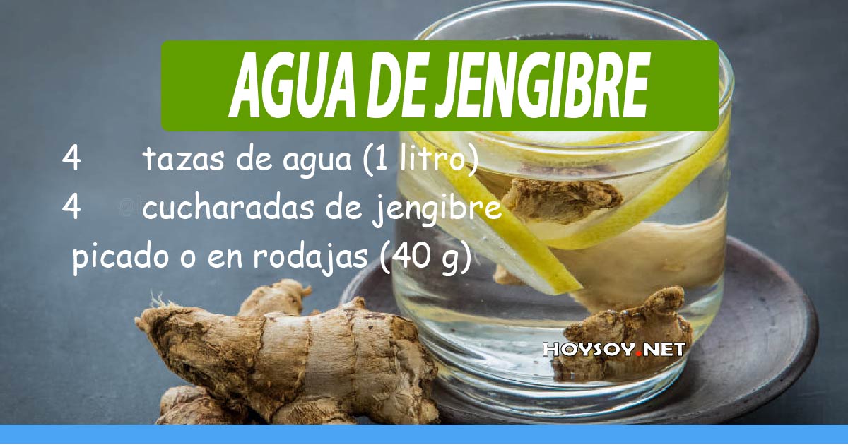 Beneficios del agua de jengibre