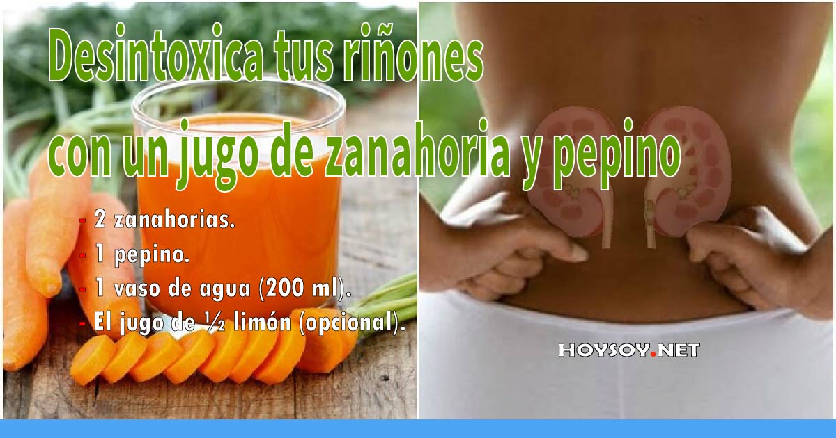 Receta de jugo de pepino y zanahoria