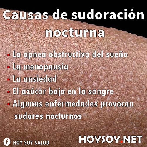 Las cinco causas más comunes de los sudores nocturnos